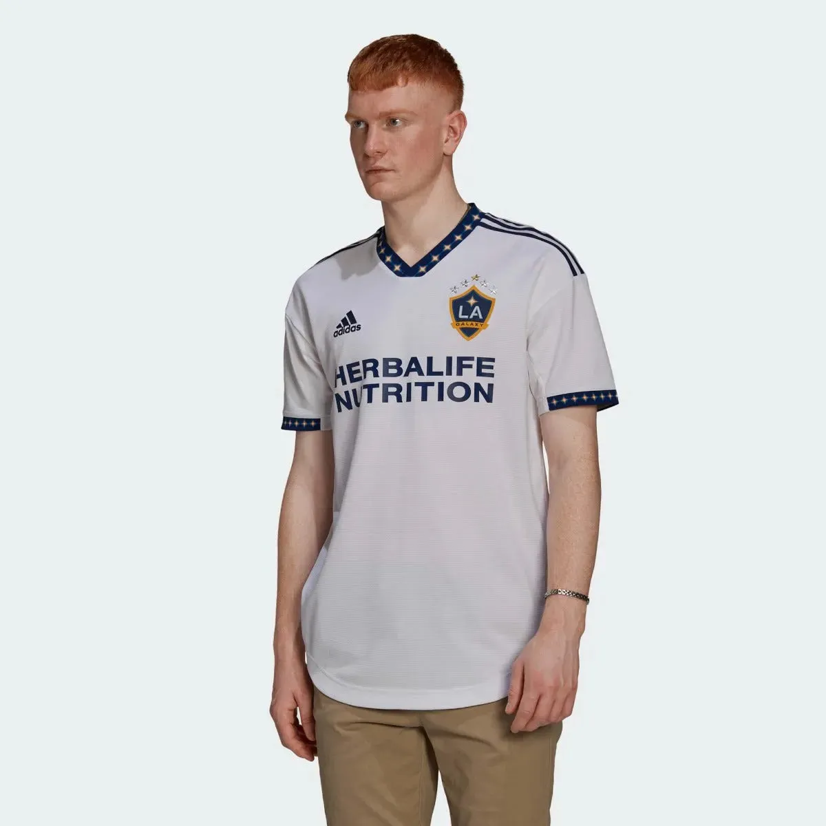 adidas 2022-23 LA Galaxy Authentic Home Jersey - White-Navy