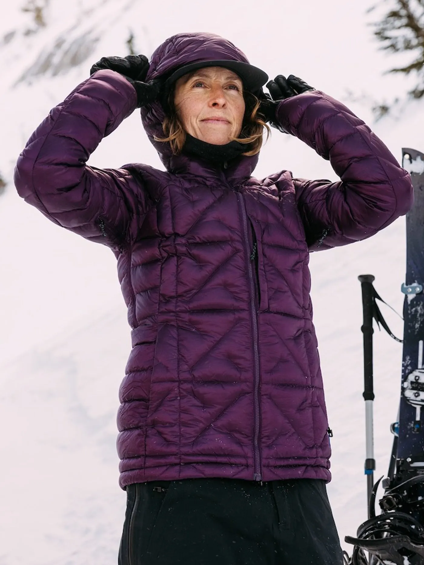[ak] Baker Hooded Down Jacket (Women)