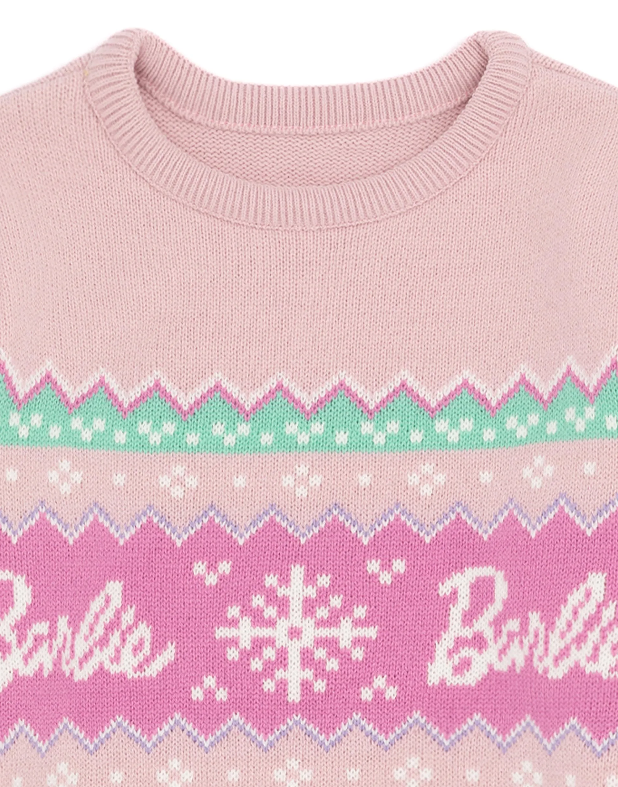 Barbie Girls Fairisle Pattern Jumper