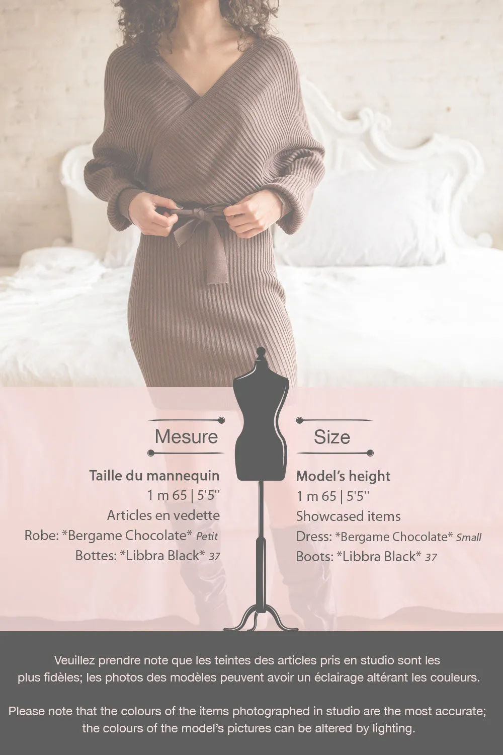 Bergame Black | Knitted Wrap Dress