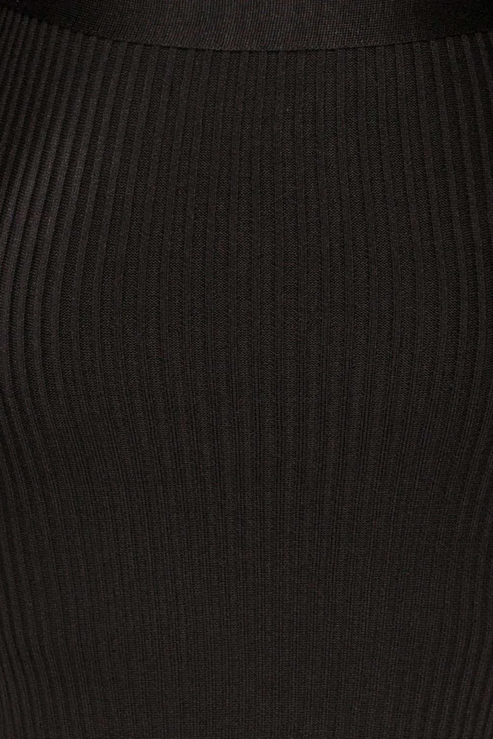 Bergame Black | Knitted Wrap Dress