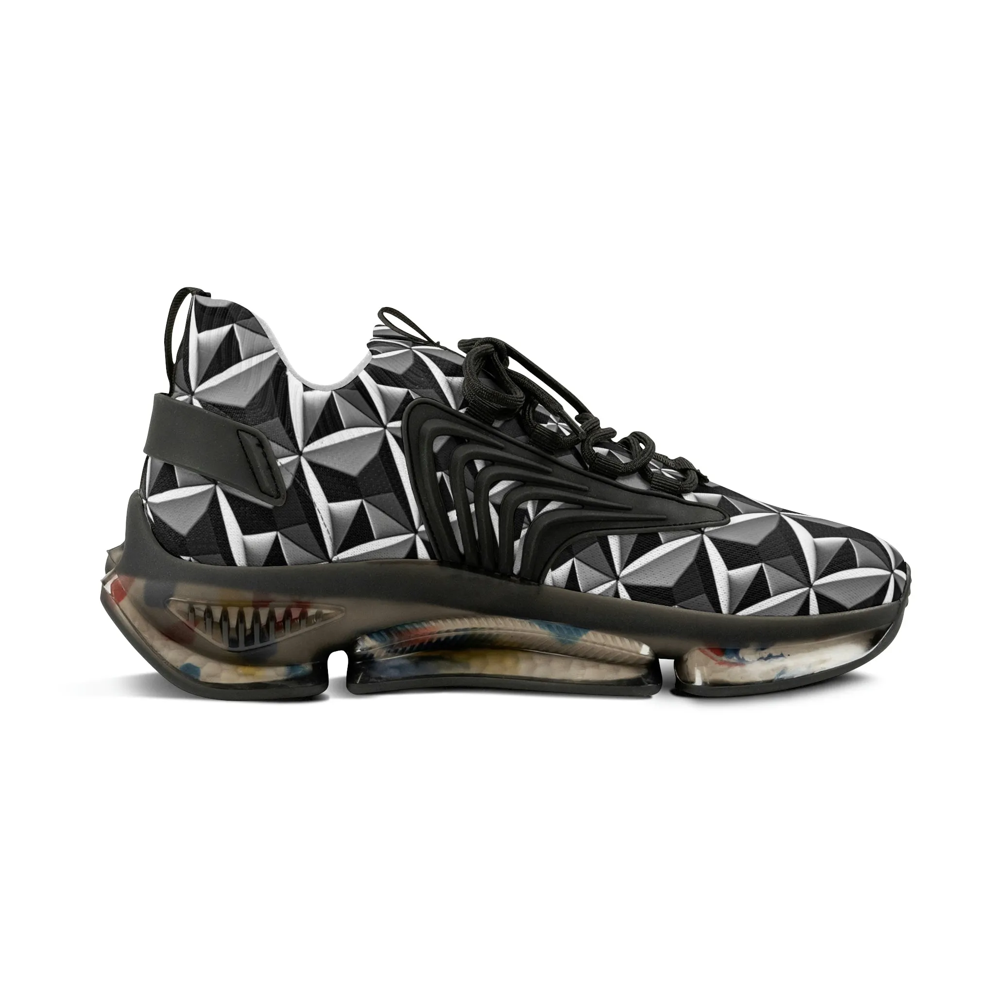 Diamond plate Sneakers Mens Mesh Shoes