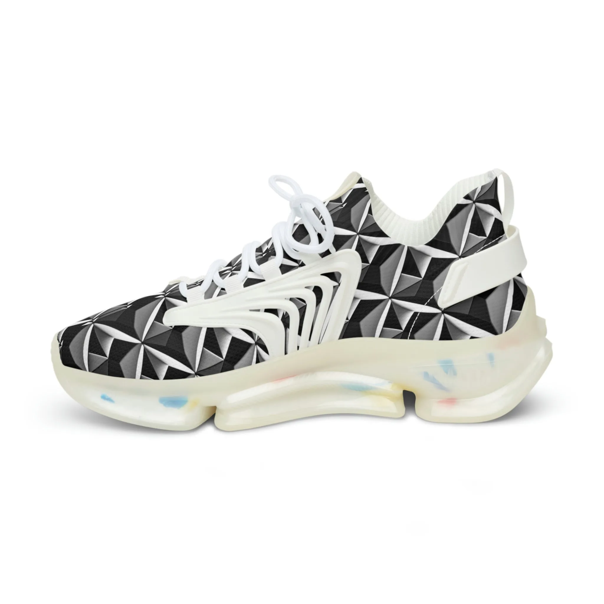 Diamond plate Sneakers Mens Mesh Shoes