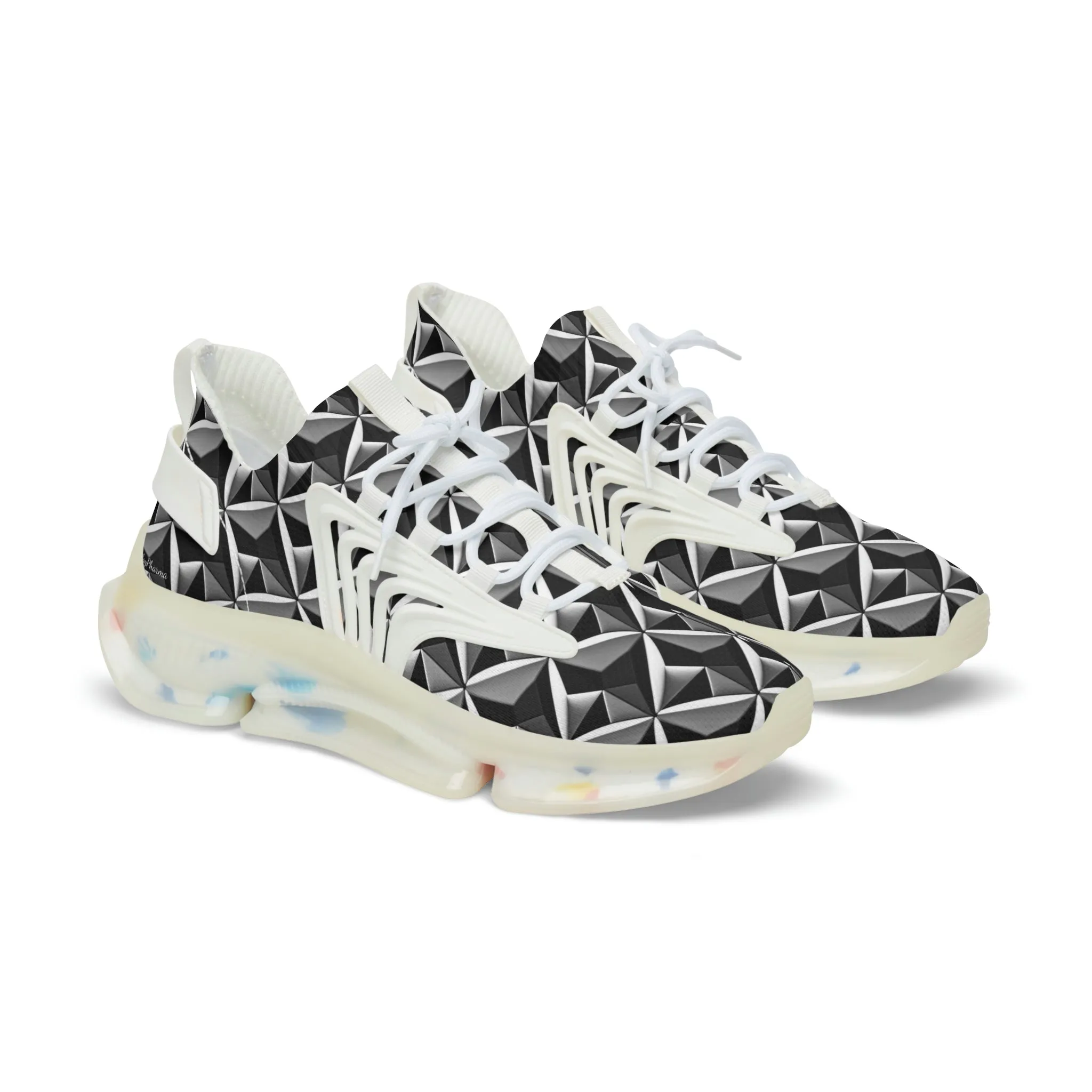 Diamond plate Sneakers Mens Mesh Shoes