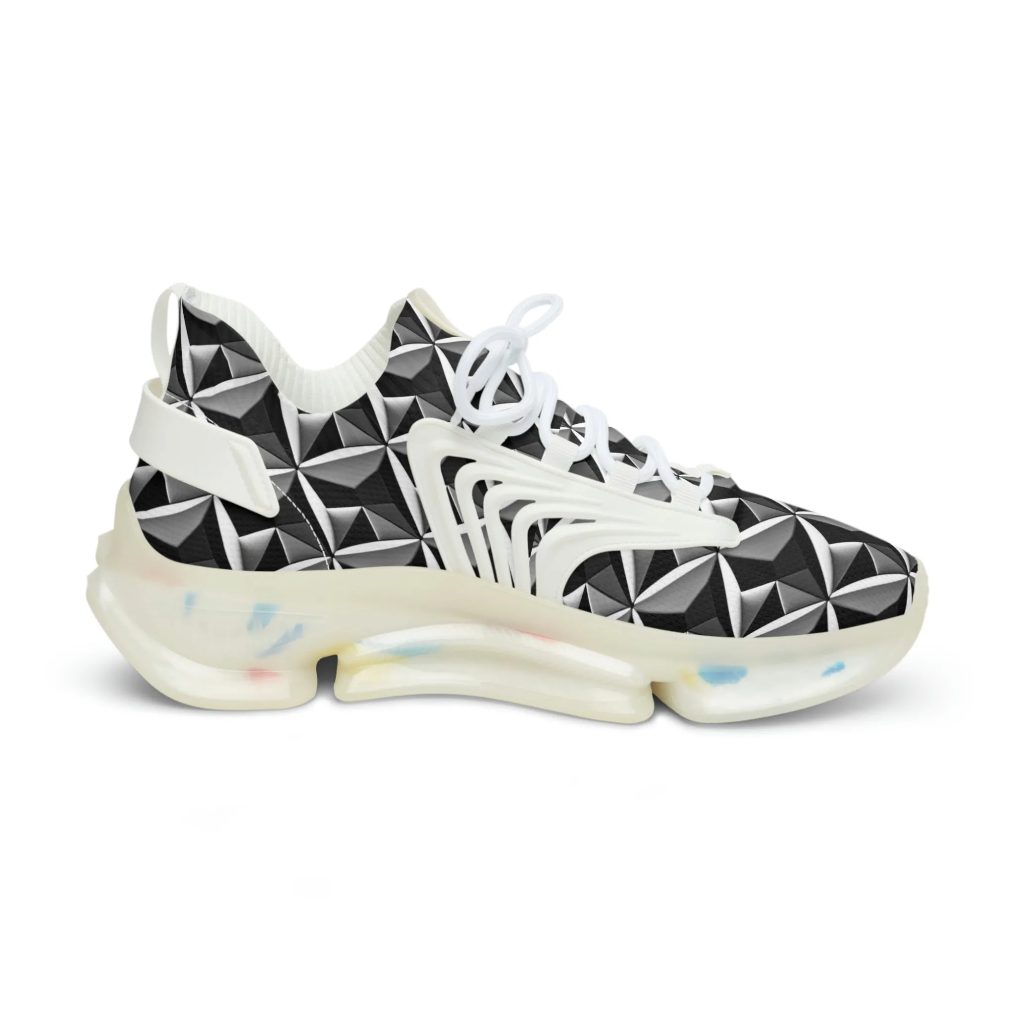 Diamond plate Sneakers Mens Mesh Shoes