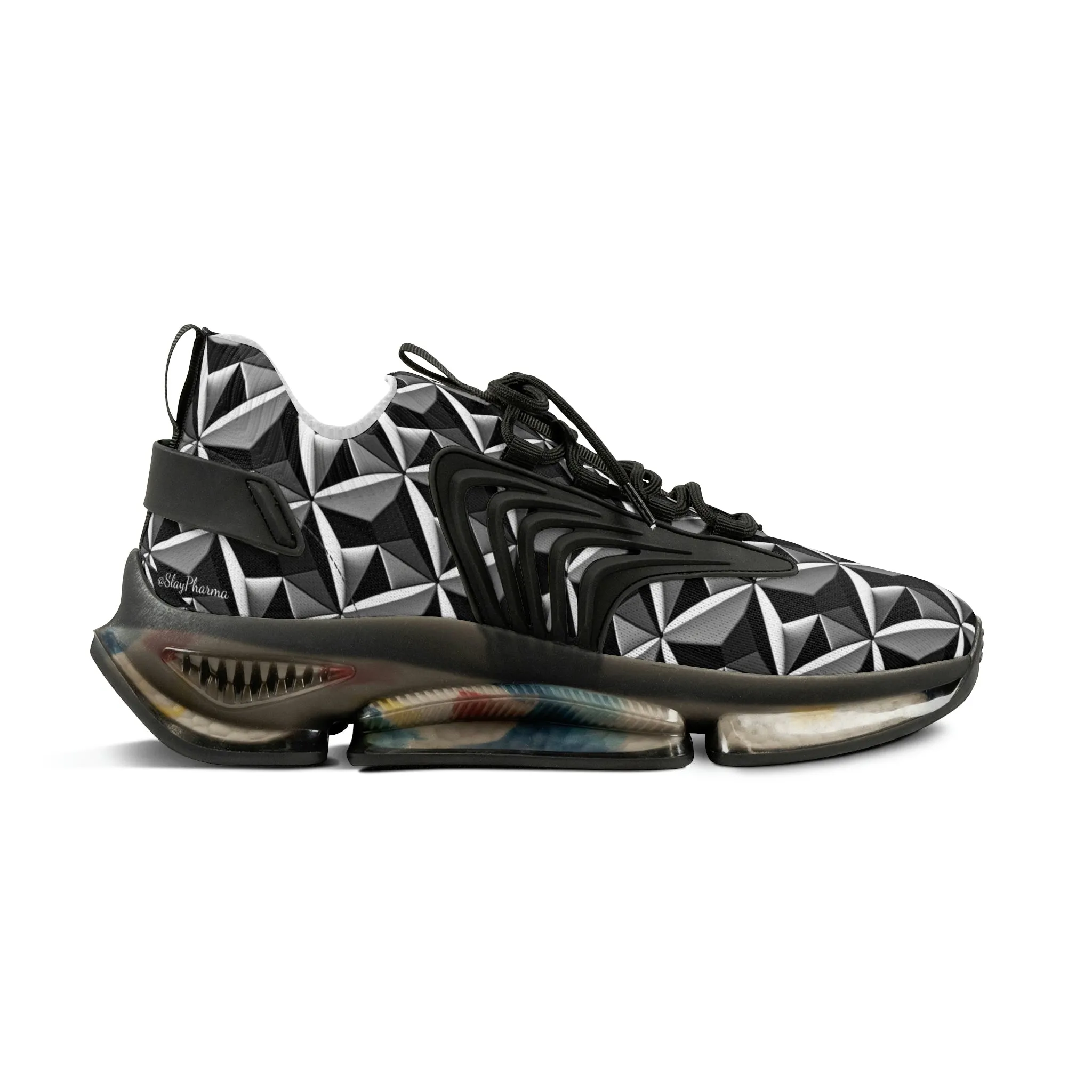 Diamond plate Sneakers Mens Mesh Shoes
