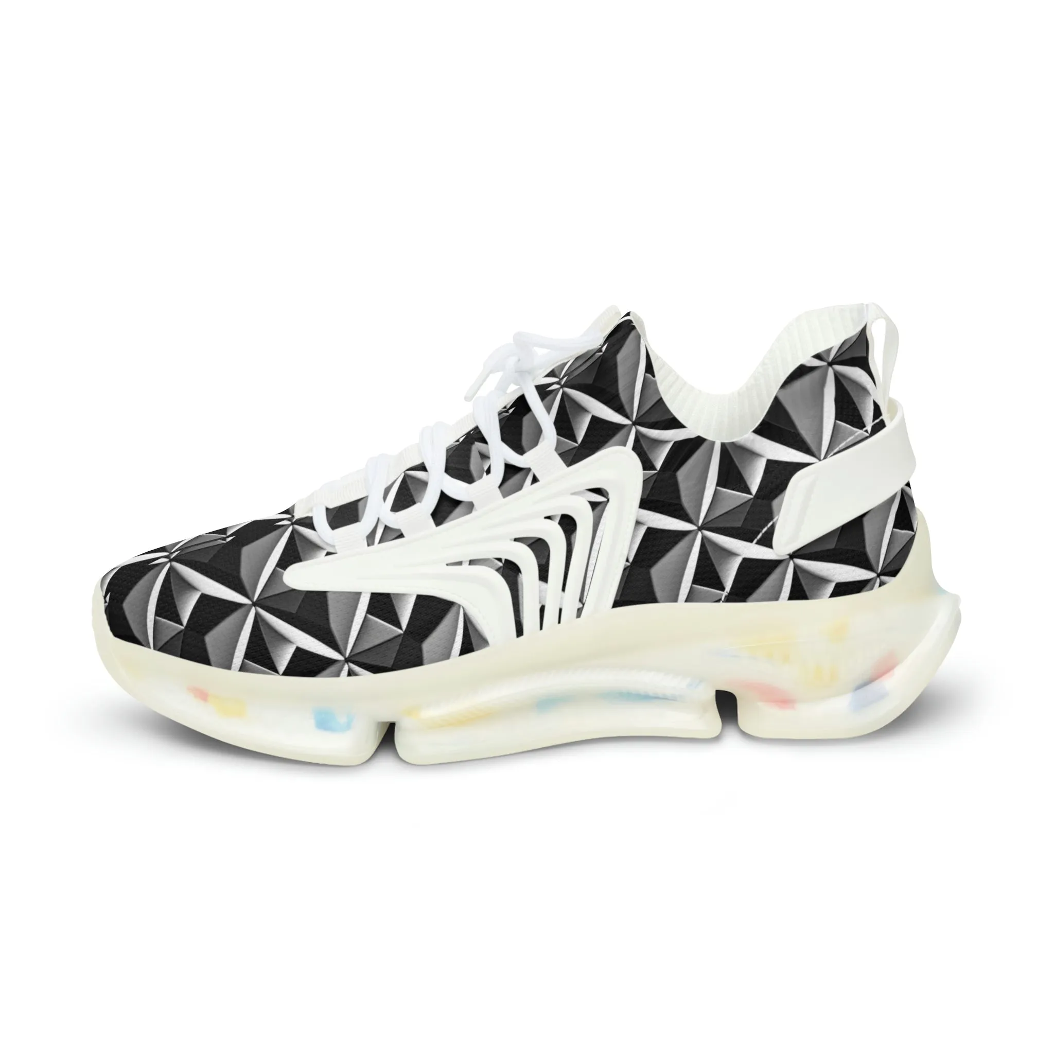 Diamond plate Sneakers Mens Mesh Shoes