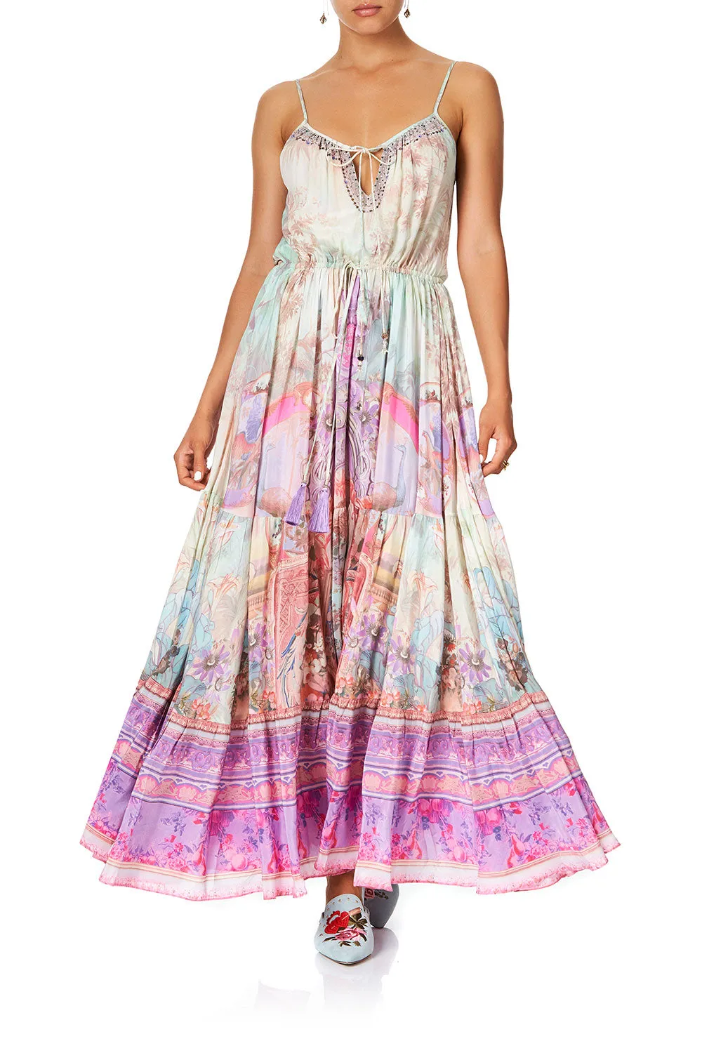 DRESS WITH FRONT TIE DETAIL ELECTRON LIBRE