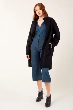 Ecotone Coat in Black