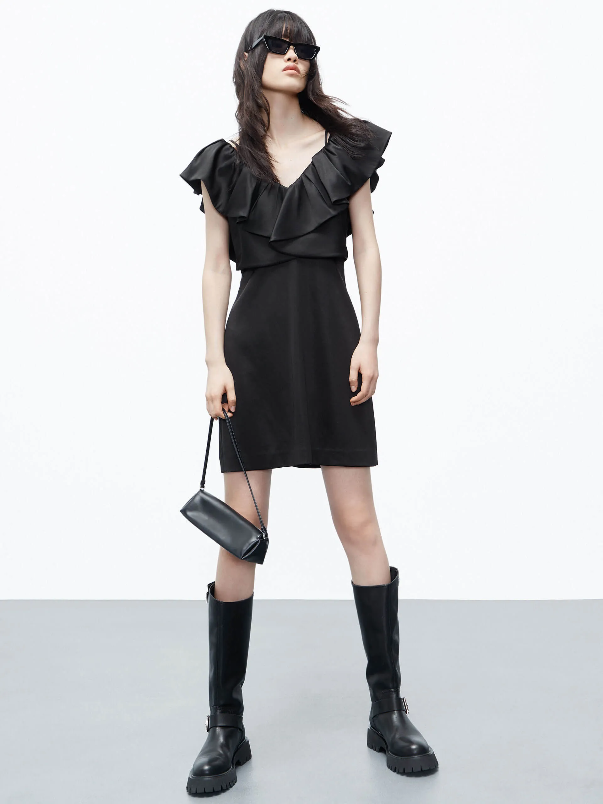 Frill Detail Mini Dress