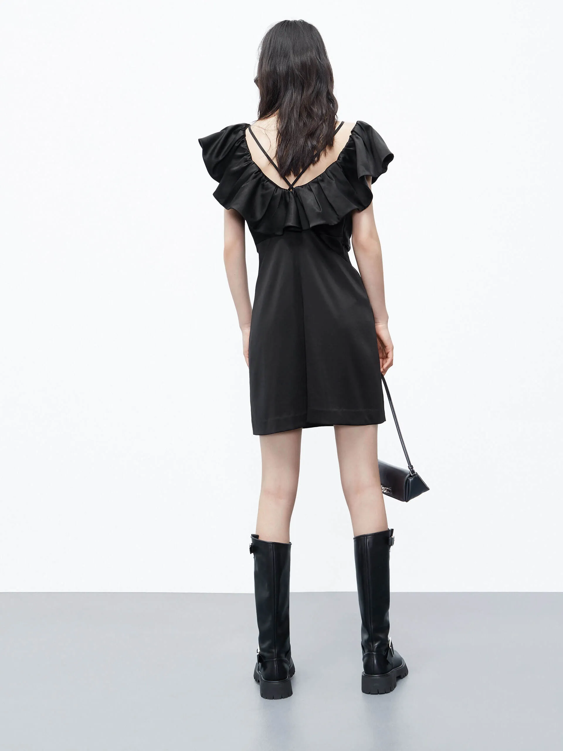 Frill Detail Mini Dress