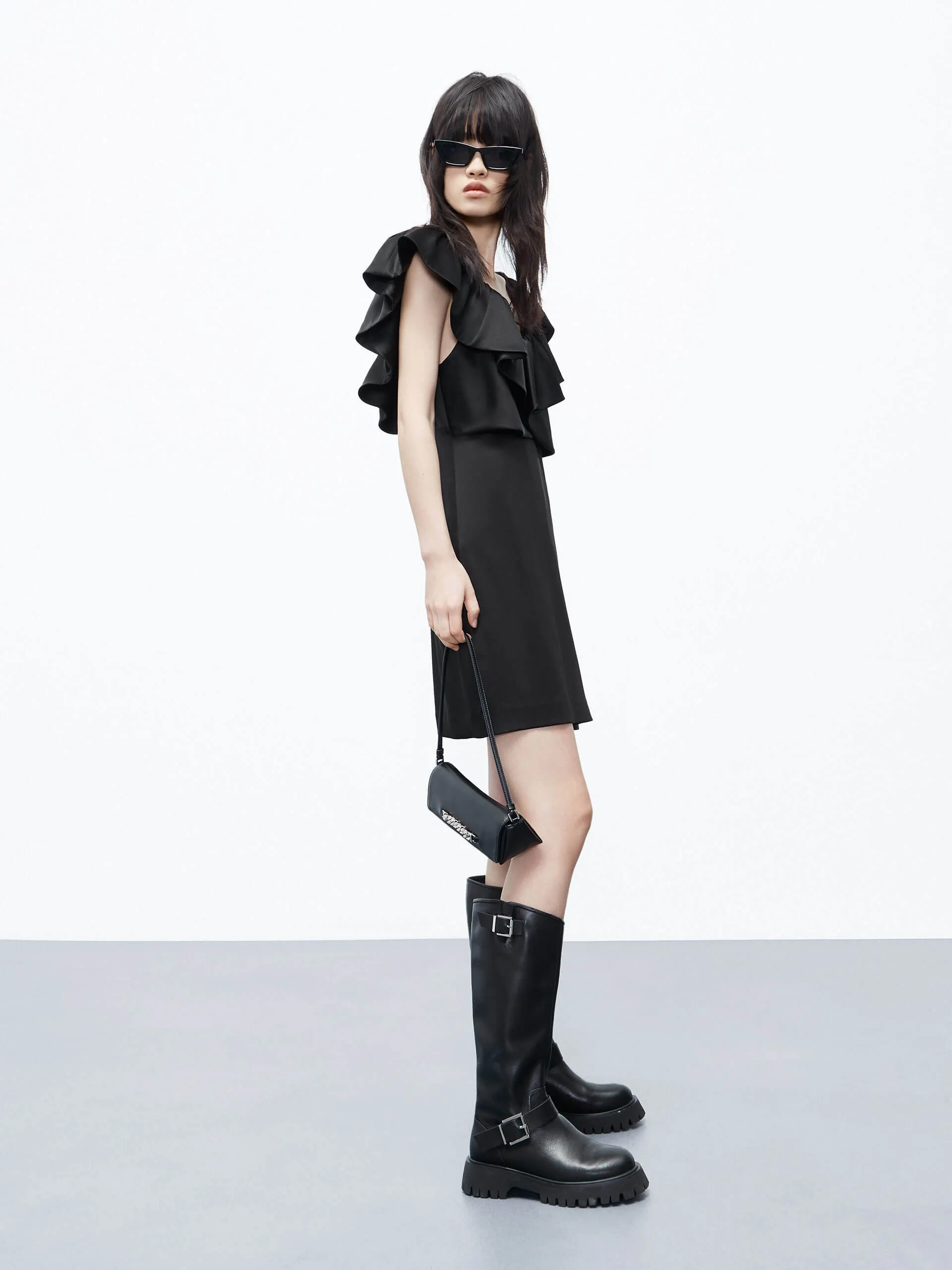 Frill Detail Mini Dress