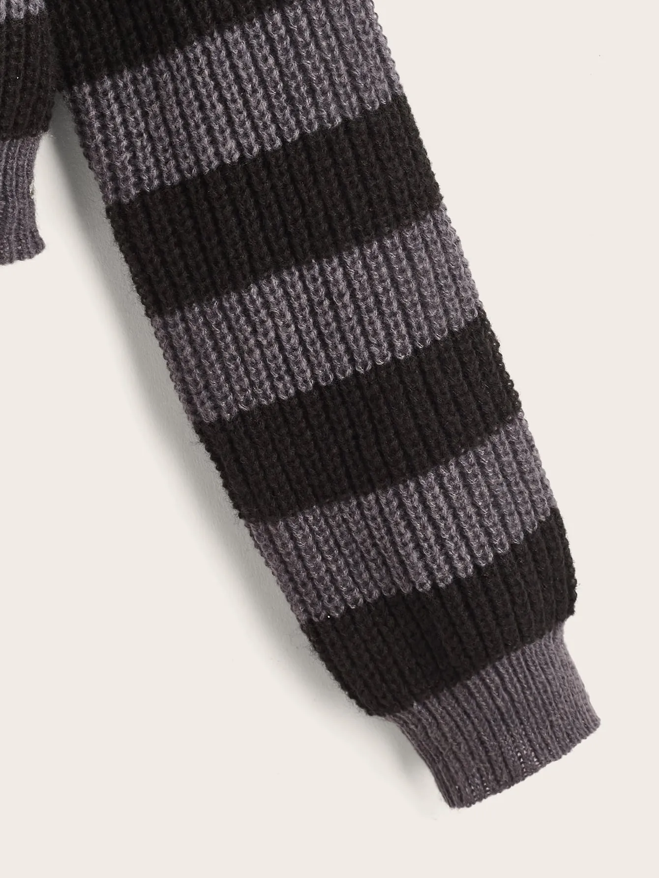 Goth Witchy Striped Drop Shoulder All Seasons Sweater, Witchy Sweater, Witchy Clothing, Goth Clothing