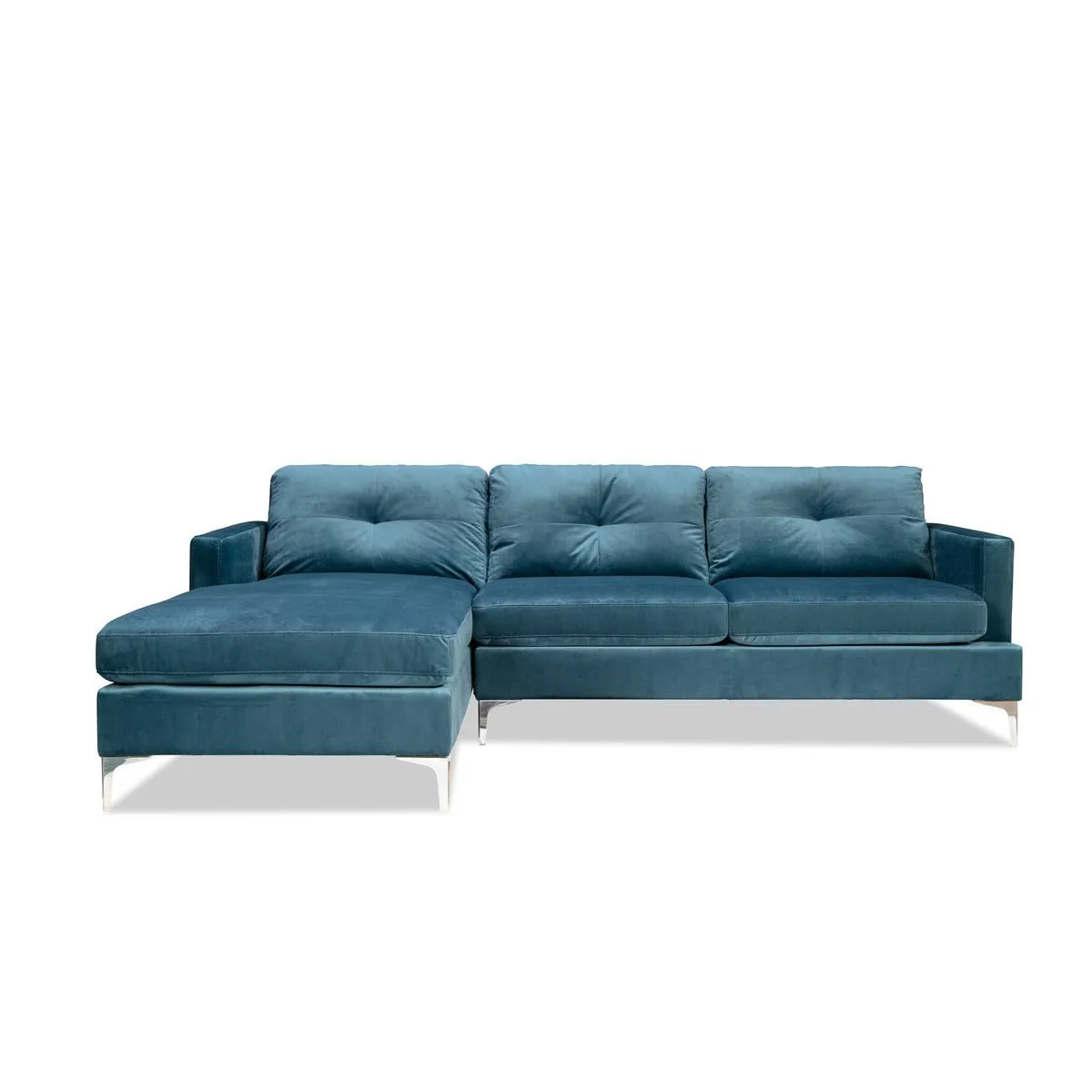 Hamilton Blue Sectional with Left side Chaise