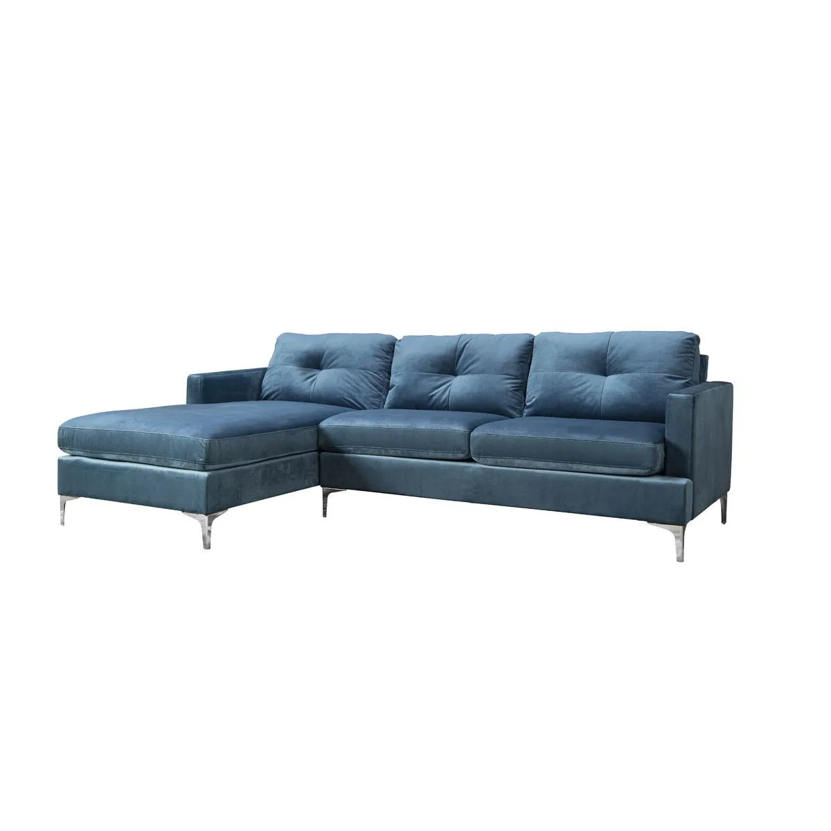Hamilton Blue Sectional with Left side Chaise