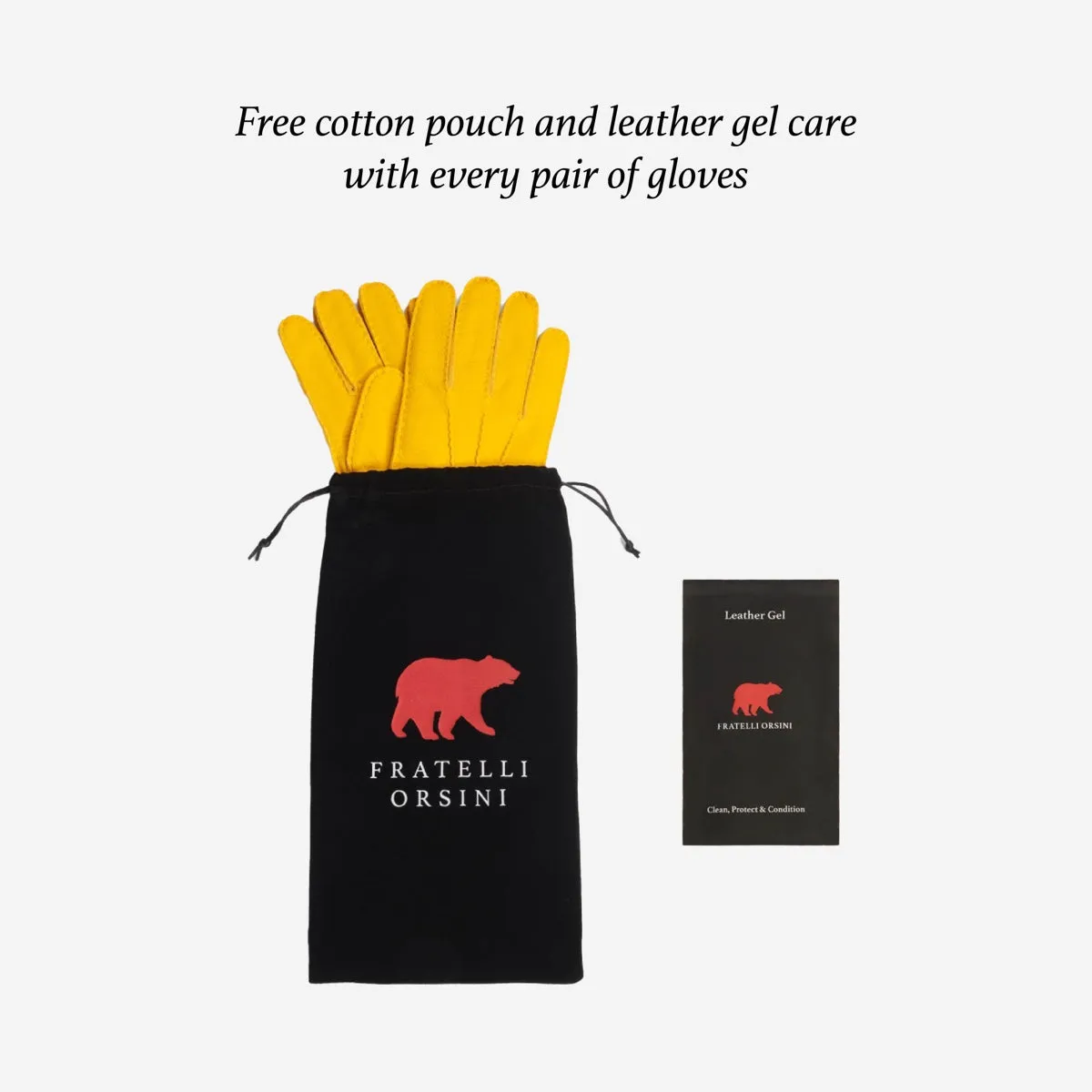 Leonora (black) - Italian cashmere lined 6-button length leather gloves