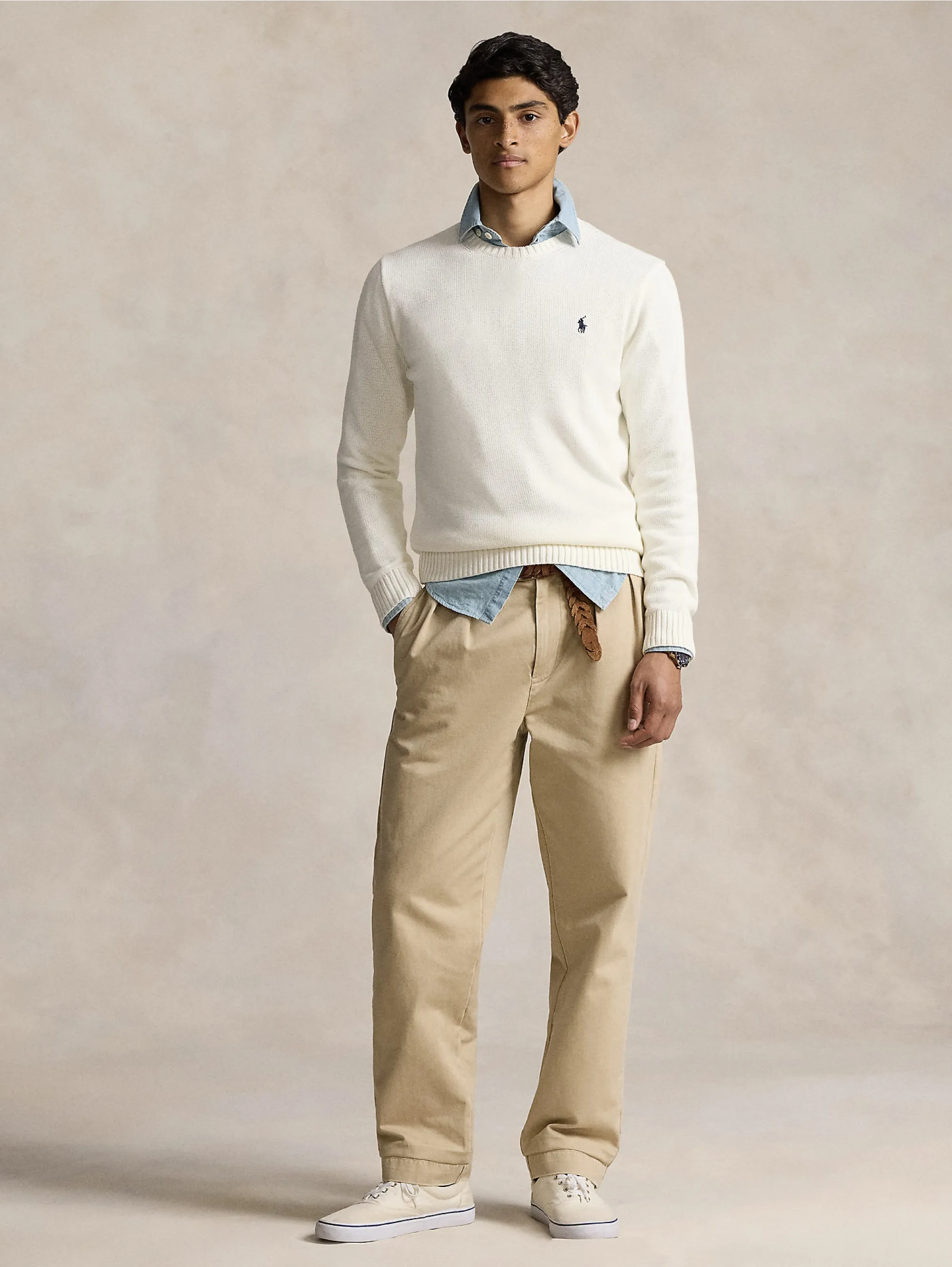 Maglia Girocollo Regular Fit Bianco