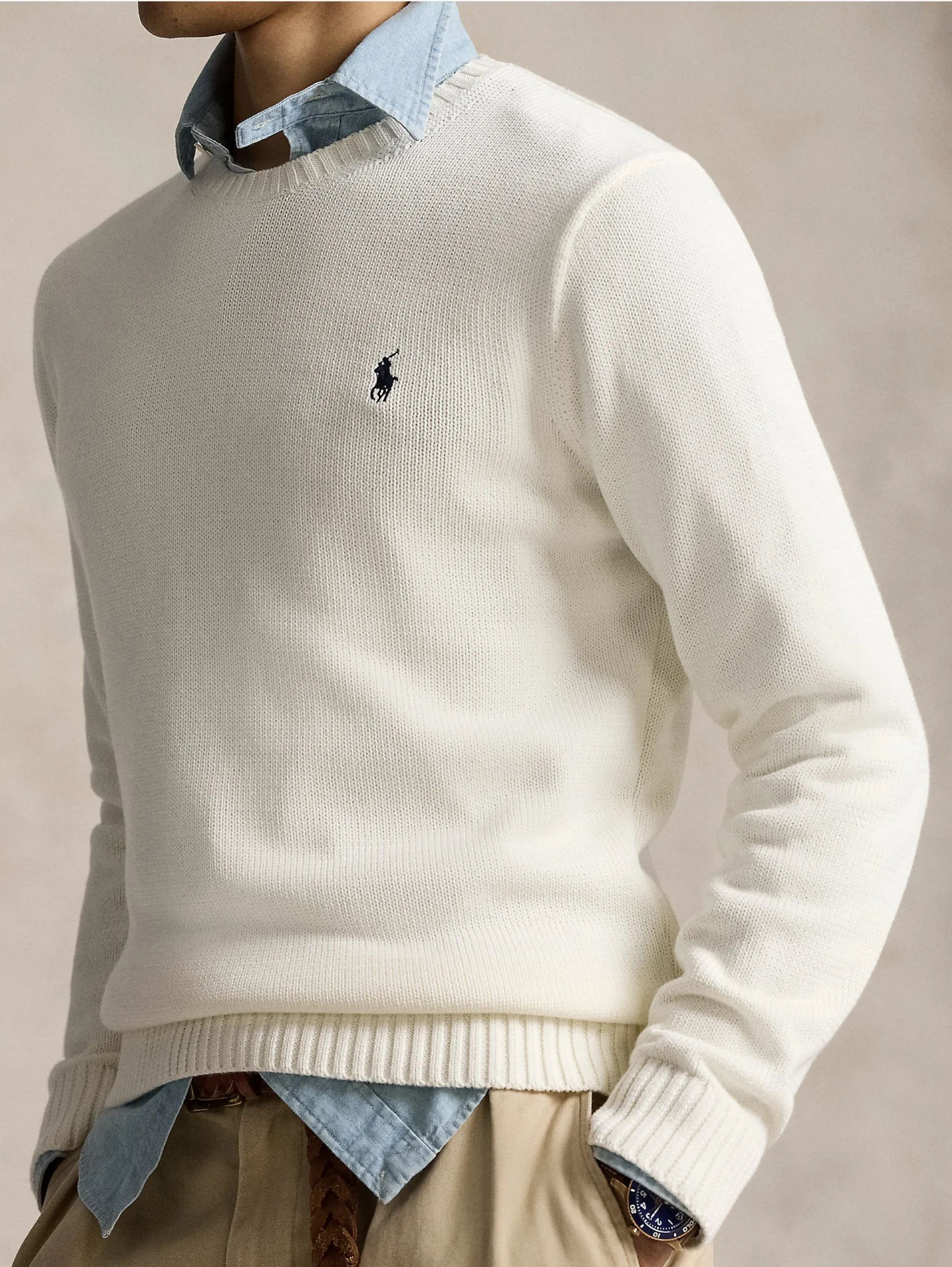 Maglia Girocollo Regular Fit Bianco
