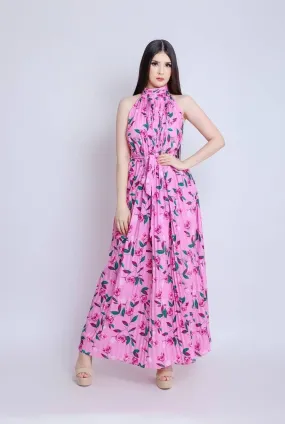 Mock Neck Sleeveless Maxi Dress