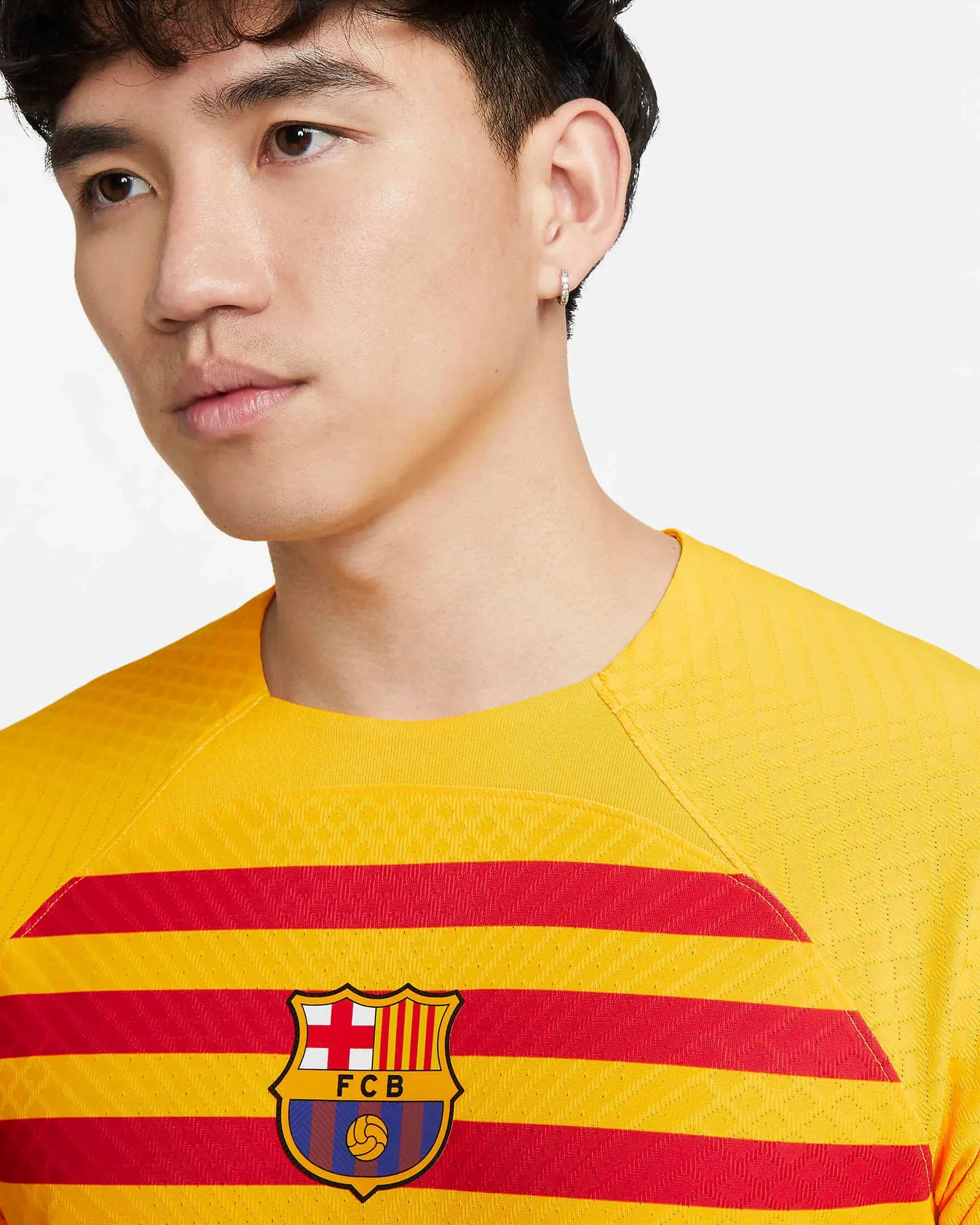 Nike 2023 FC Barcelona Authentic Fourth Jersey - Yellow-Red