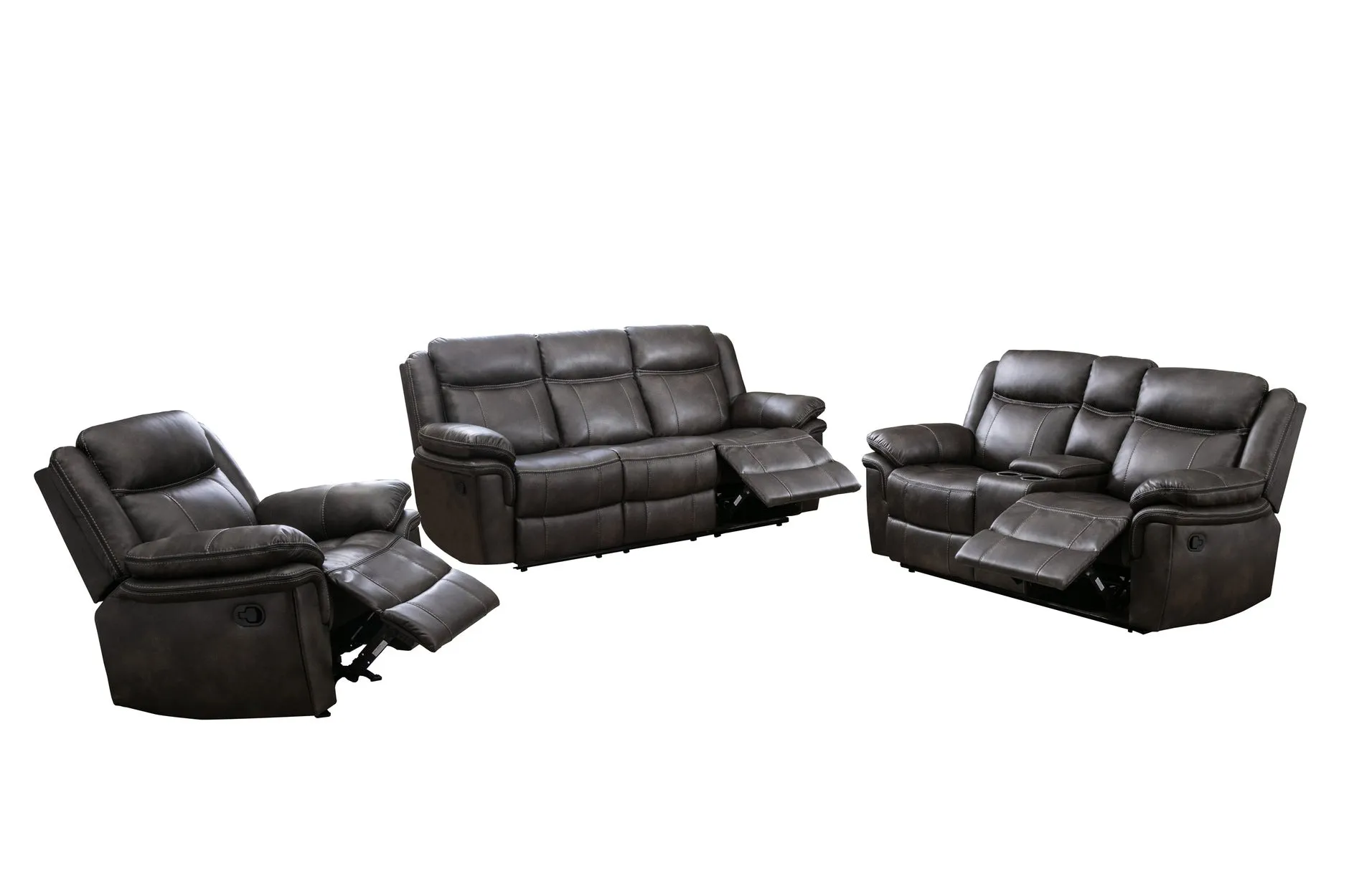 Peabody Grey Reclining Living Set