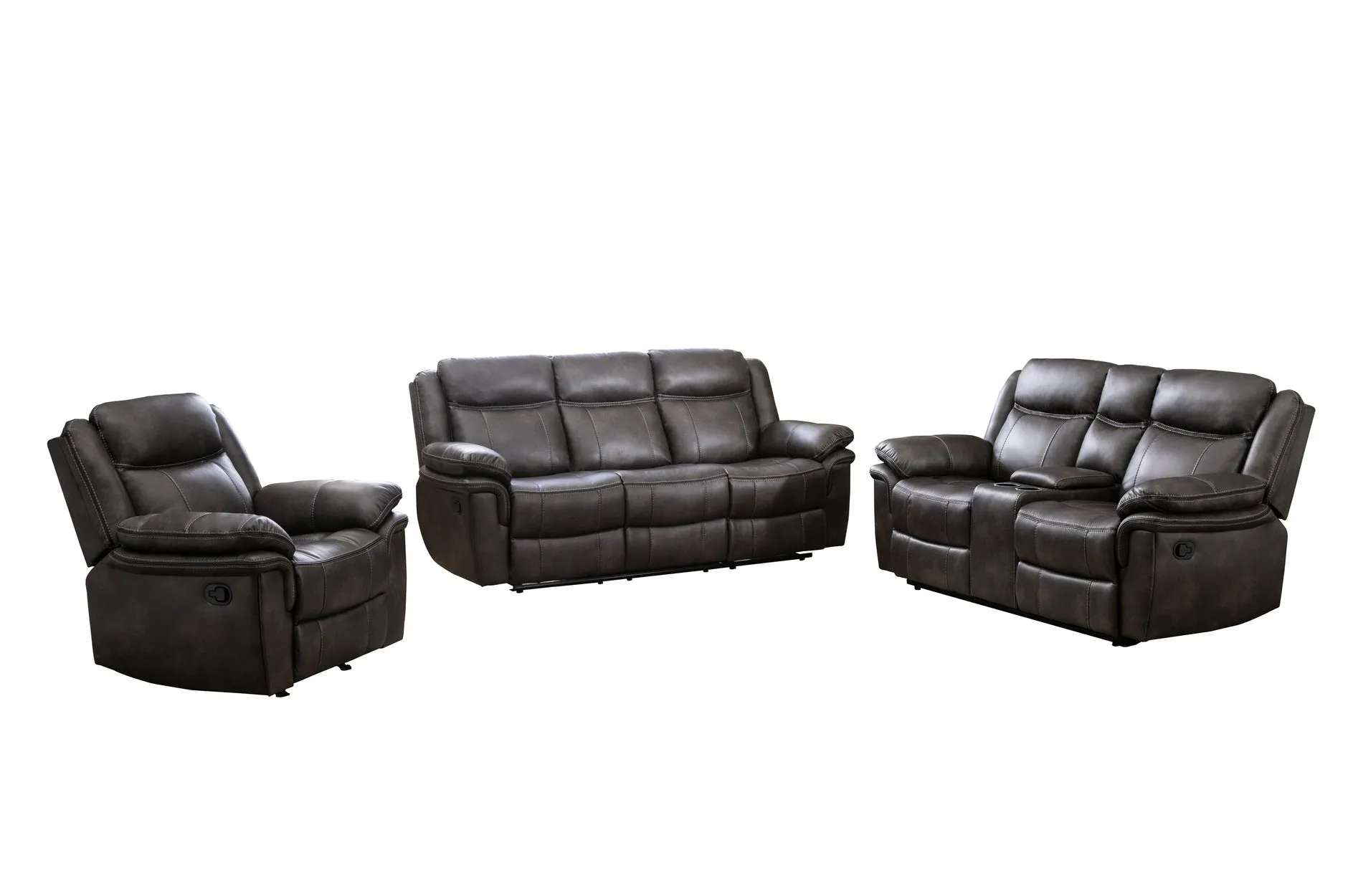 Peabody Grey Reclining Living Set