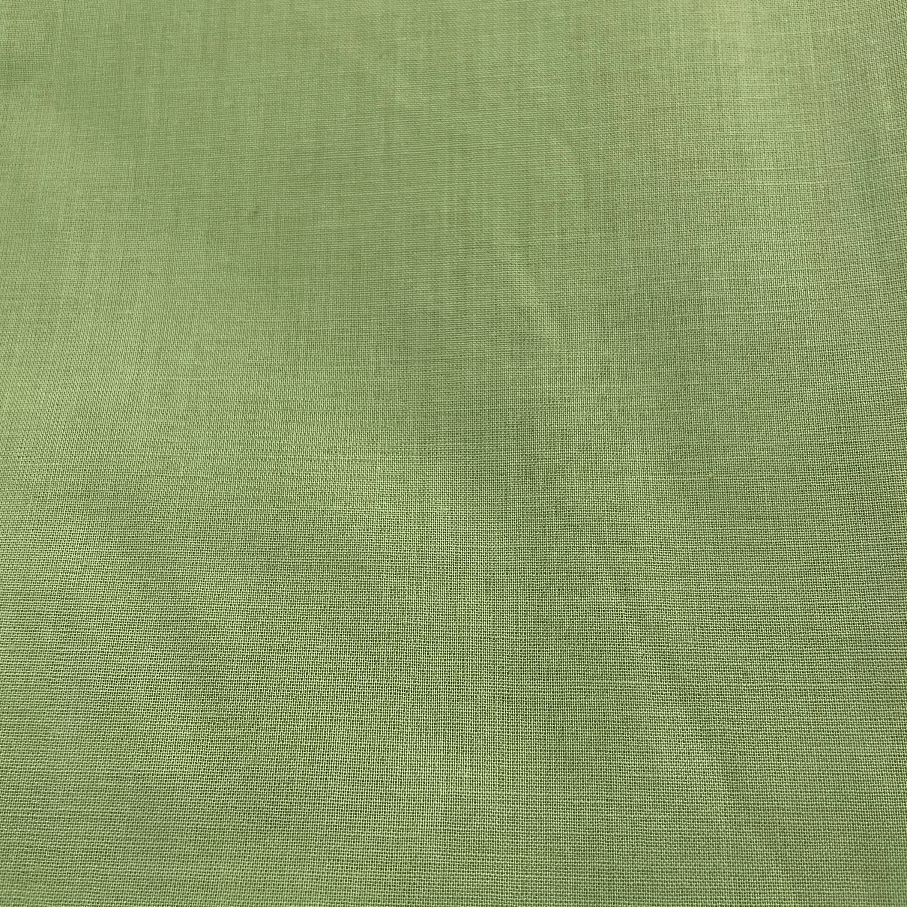 Premium Light Green Solid Cotton Mulmul Fabric
