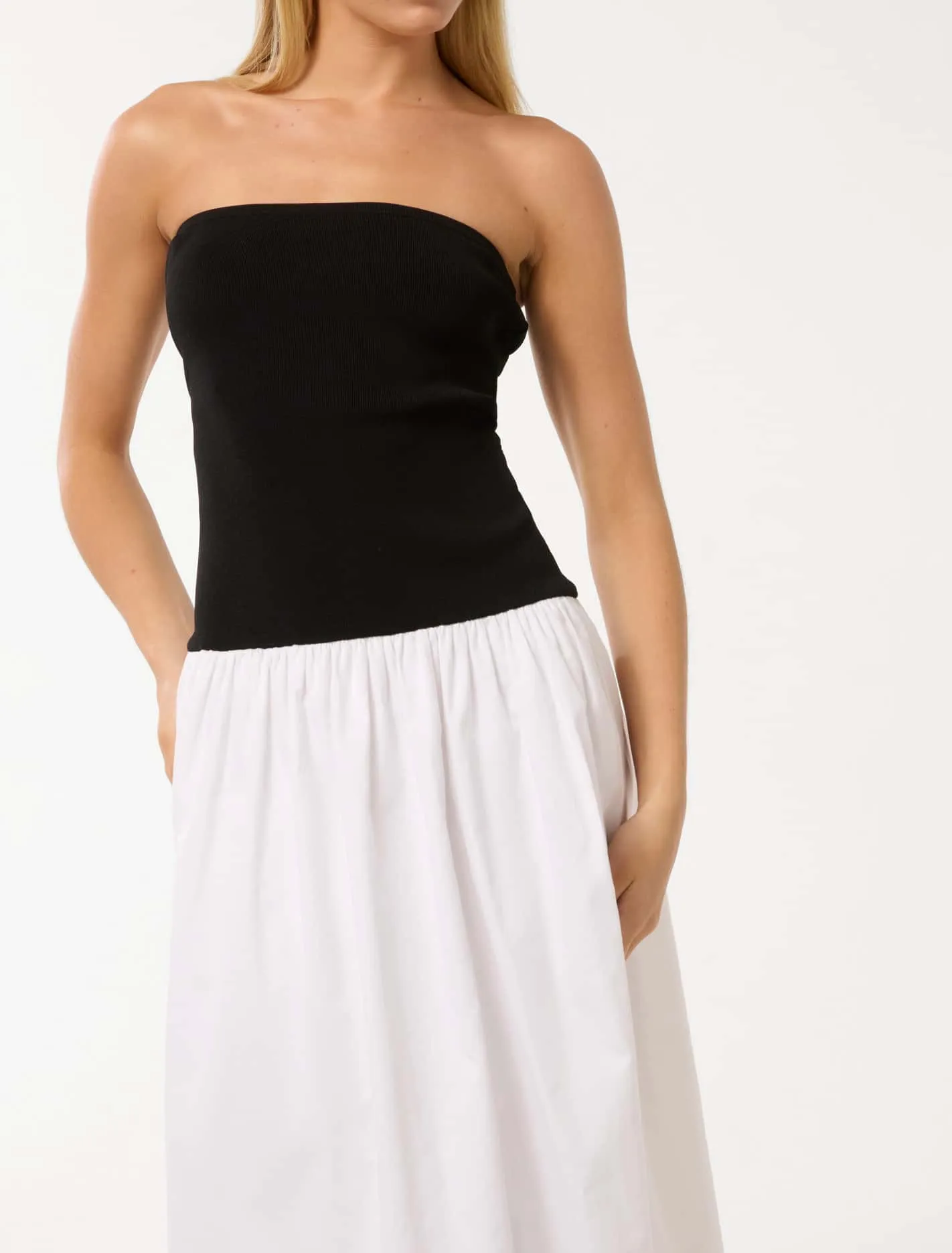 Renee Knit Mixed Midi Dress