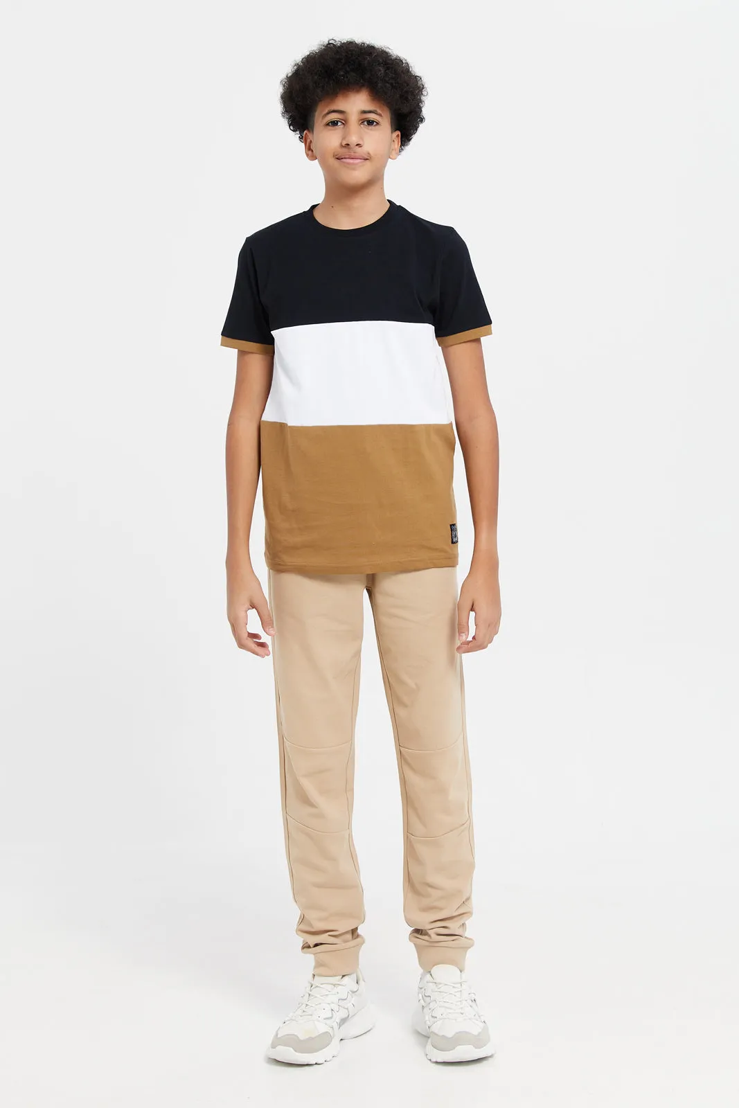 Senior Boys Multicolour Colour Block T-Shirt