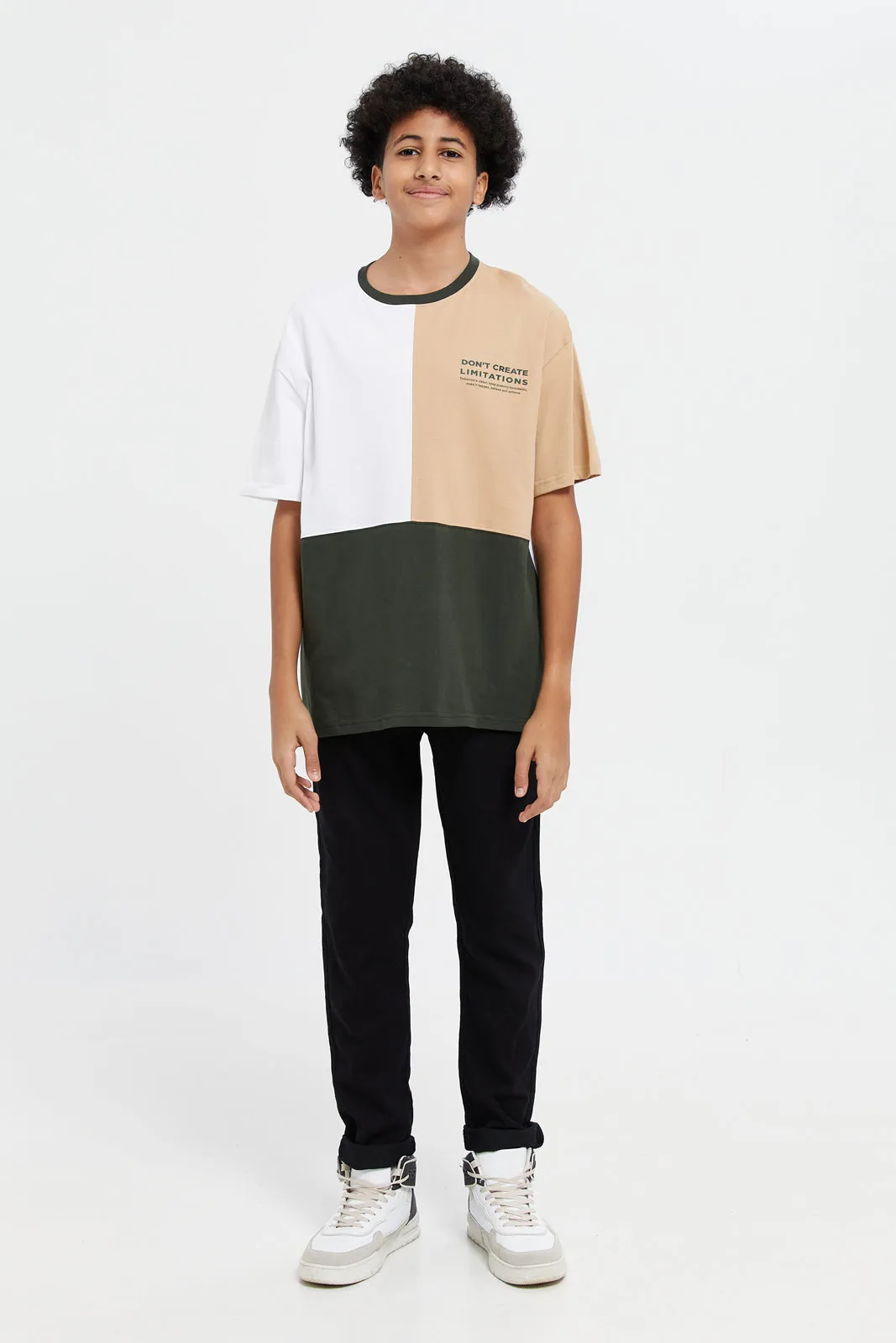 Senior Boys Multicolour Oversize T-Shirt
