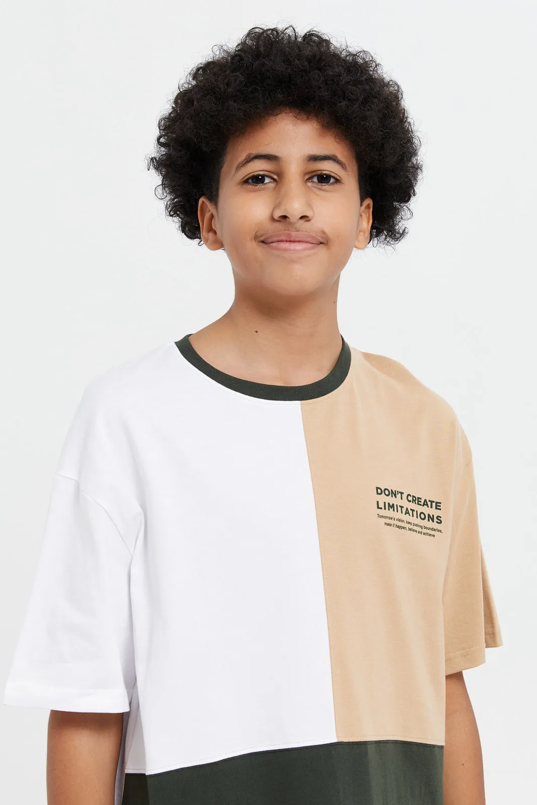 Senior Boys Multicolour Oversize T-Shirt