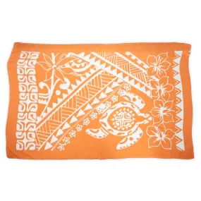 Tahiti Turtle Sarong- Orange