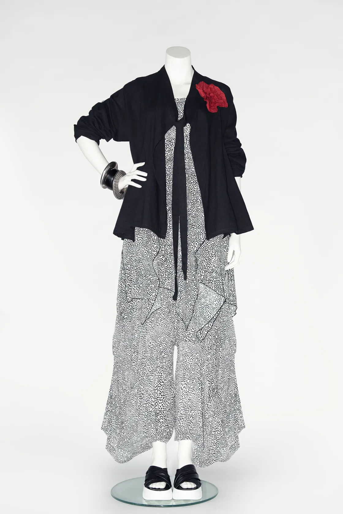 Tie Jacket in Black Papyrus