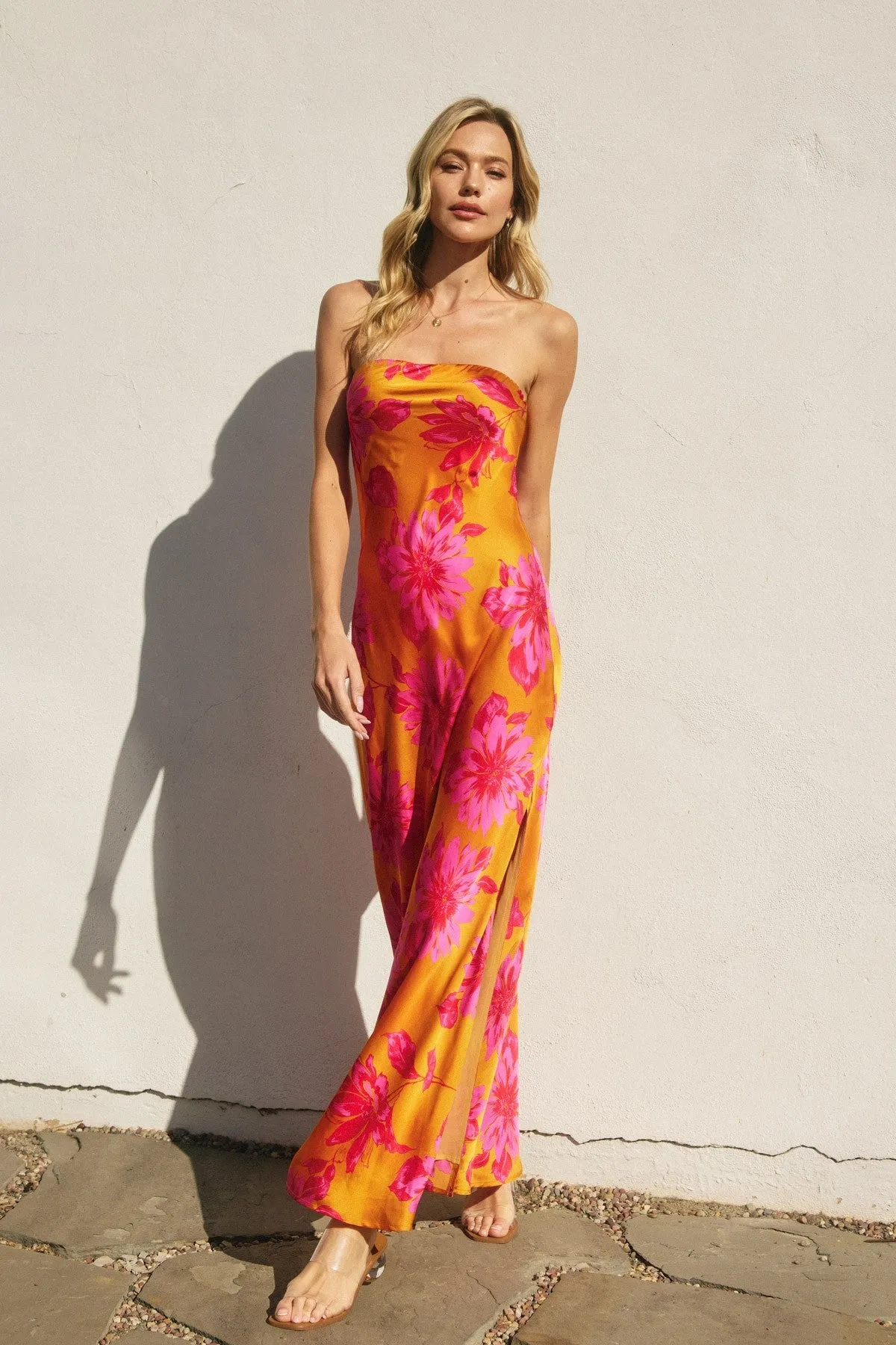 Zendaya Satin Maxi