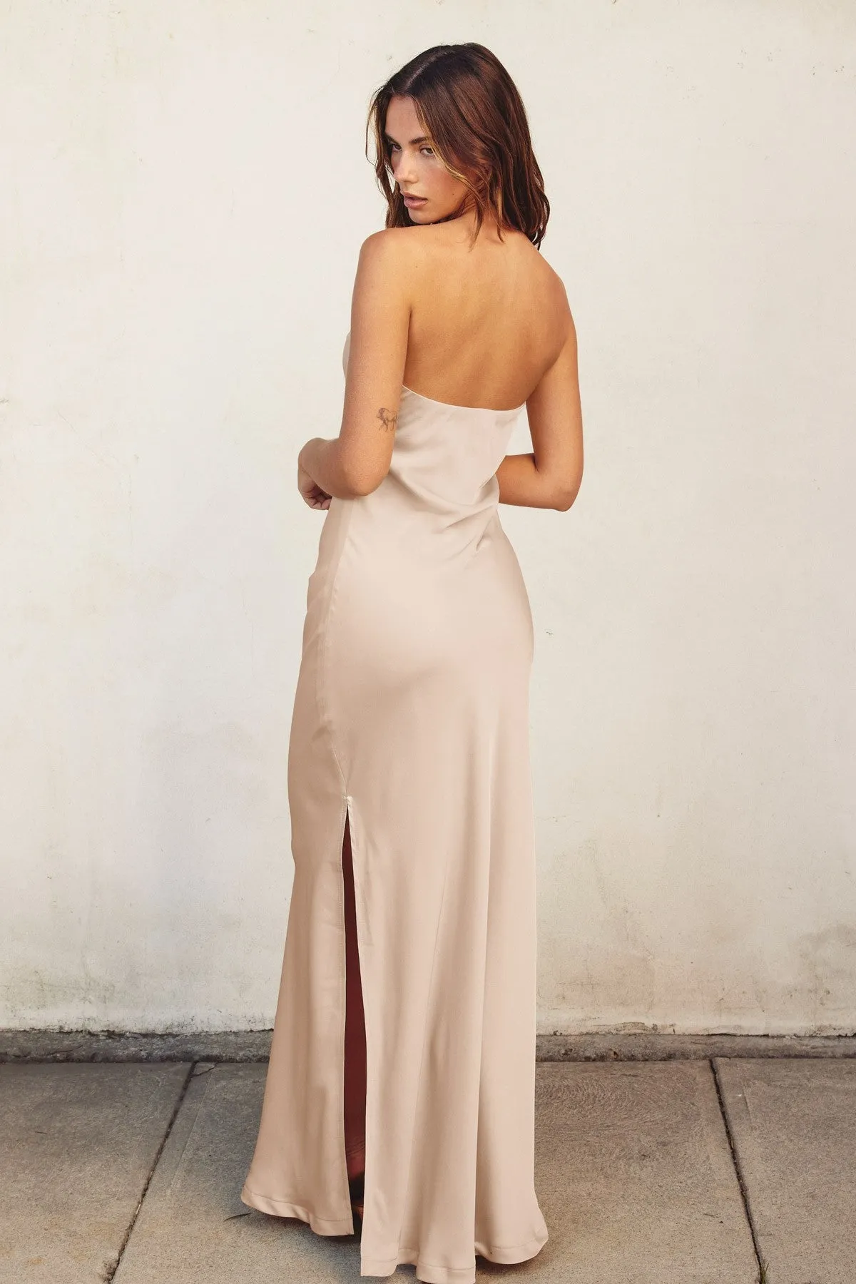 Zendaya Satin Maxi