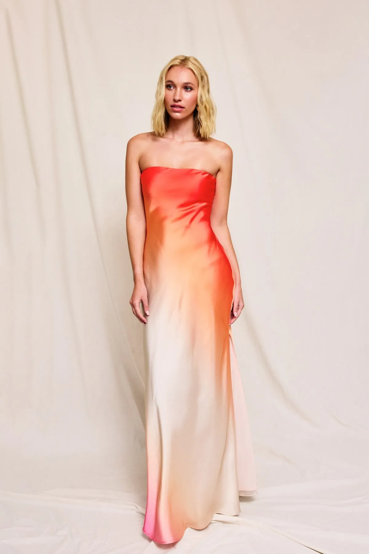 Zendaya Satin Maxi